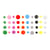 Lot de 80 boutons multi couleurs - Créalia  