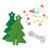 Set guirlande de sapins en feutrine - Créalia