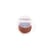 Ruban mousseline de soie - Terracotta, poudre or - 4 m - Créalia