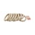 Lot 8 anneaux en bois - Ø9 cm - Créalia