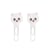 Lot de 2 marque-pages trombones chat Kawaï - Cutlura