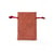 Pochette velours avec cordons - Coloris terracotta - 8x12 cm