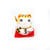 Chat Maneki Neko - Porte-bonheur - Jaune - 4 cm