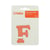 Patch lettre F thermocollant orange - Créalia