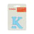 Patch lettre K thermocollant bleu ciel - Créalia