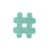 Patch symbole  # thermocollant vert d'eau - Créalia