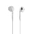 Écouteurs filaires semi intra-auriculaires - Blanc - Cultura