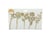Fleurs en bois ajouré x 5 - 16 cm - Collection Pâques - Créalia