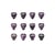 12 médiators celluloïd - 1,20mm - Violet - Shiver