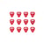 12 médiators nylon - 0,71mm - Rouge - Shiver