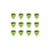 12 médiators nylon - 0,81mm - Vert - Shiver