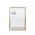 Cadre en verre – 13 x 6 cm – Collection mariage « Rustic wedding » – Créalia