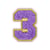 Patch thermocollant numéro 3 – Violet - Créalia