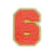Patch thermocollant numéro 6 – Rouge - Créalia