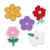 Set de 5 patchs – Fleurs bouclette – Créalia