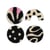 Set 4 patchs – Wavy Bouclette - Noir  -Créalia