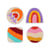 Set 4 patchs – Wavy multi boucle - multicolore  -Créalia