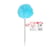 Stylo pompon - Bleu - Happy - Cultura