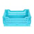 Caissette de rangement pliable S - 16,6 x 10 x 25 cm - Bleu sarcelle - Cultura