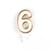 Bougie contour doré 6 - Créalia