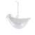 Suspension en verre - Oiseau - 7 cm - Créalia