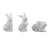 Lapin de Pâques en céramique à décorer – 11 cm – 1 modèle aléatoire – Créalia