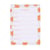 Bloc planning semaine – 10,5 x 14,6 cm - Floral rétro – Cultura
