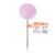 Stylo pompon - Violet - Floral Retro - Cultura