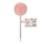 Stylo pompon - Orange - Floral rétro - Cultura