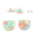 Kit boucles d'oreilles - Vert - Acier inoxydable - Créalia