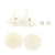 Kit boucles d'oreilles - Écru - Acier inoxydable - Créalia