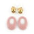 Kit boucles d'oreilles - Rose - Acier inoxydable - Créalia