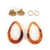 Kit boucles d'oreilles - Écaille - Acier inoxydable - Créalia