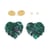 Kit boucles d'oreilles - Vert - Acier inoxydable - Créalia