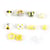 Perles céramique kawaï - Jaune - Créalia