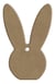Tête de lapin à suspendre Gomille - Bois - 8 cm