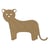 Support en bois à décorer Gomille - guépard - 6 MM - 22x15 CM - certifié PEFC 100%