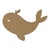 Support en bois à décorer Gomille - baleine - 6 MM - 21x15 CM - certifié PEFC 100%
