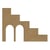 Support en bois à décorer Gomille - escalier arche - 6 MM - 14x10CM - certifié PEFC 100%