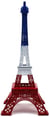 Tour Eiffel - bleu blanc rouge - 10cm