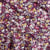 Coupon de tissu en viscose imprimée Domotex - 100 x 150 cm - Violet