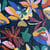 Coupon de tissu en viscose imprimée Domotex - 100 x 150 cm - Multicolore