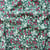 Coupon de tissu en viscose imprimée Domotex - 100 x 150 cm - vert