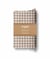 Tissu en double gaze de coton Domotex - 200 x 125 cm - Vichy galet / Blanc cassé