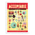 Affiche 50 x 70 cm - Acceptable