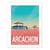 Affiche 50x70 arcachon «les cabanes»