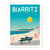 Affiche 50x70 "biarritz la grande plage"