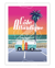  Affiche Côte Atlantique "Van Sunset" - 30 x 40 cm 