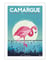 Affiche Camargue "Flamingos" - 30 x 40 cm