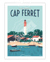 Affiche Cap Ferret "Le Phare" - 30 x 40 cm 